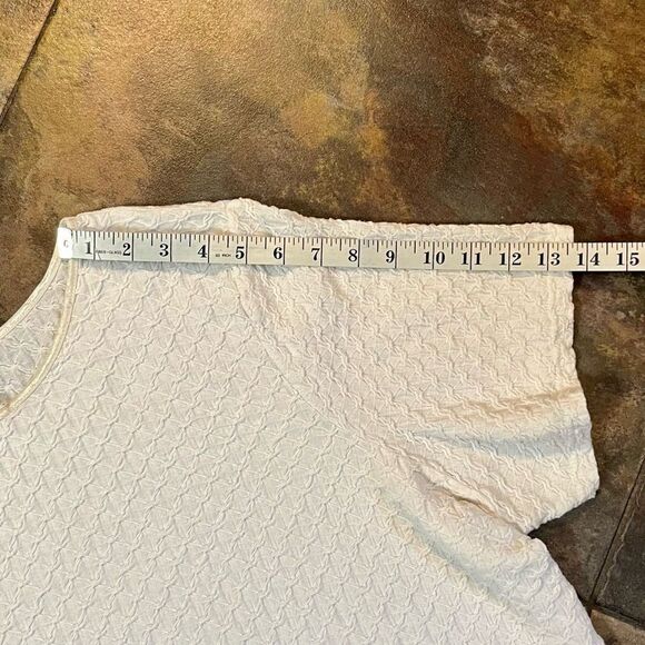Sag Harbor Women’s White Textured Blouse 2X - Picture 6 of 12